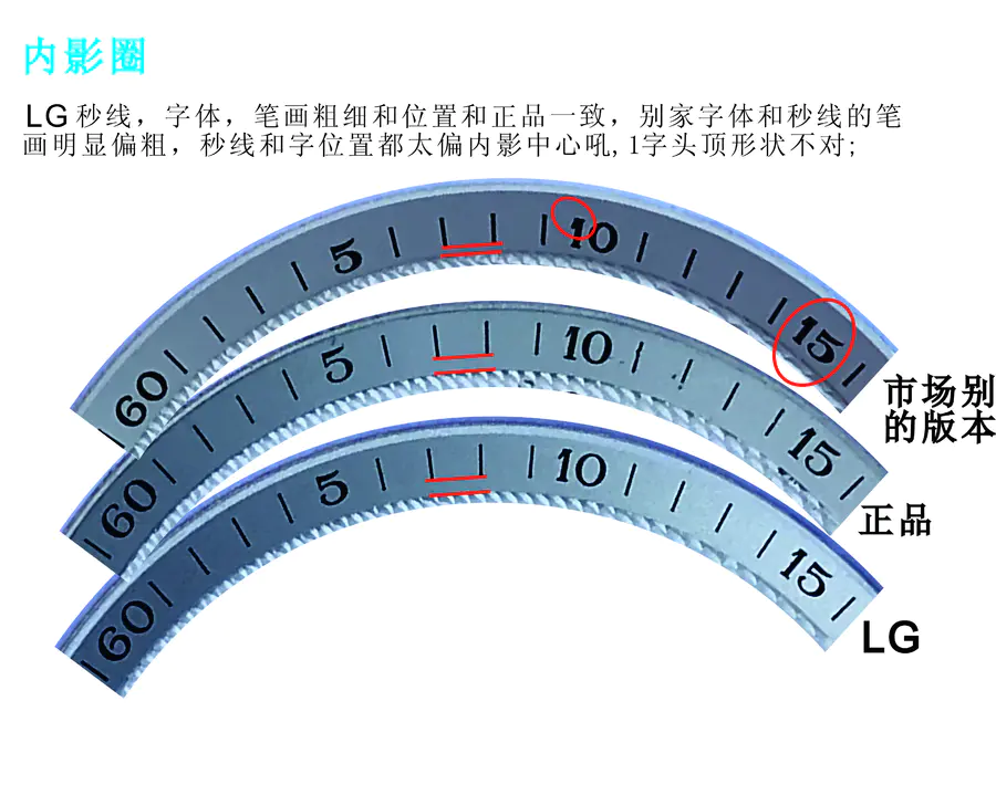 【真假对比】LG浪琴名匠L2.755.4.78.6星期日历双历男表对比原装正品