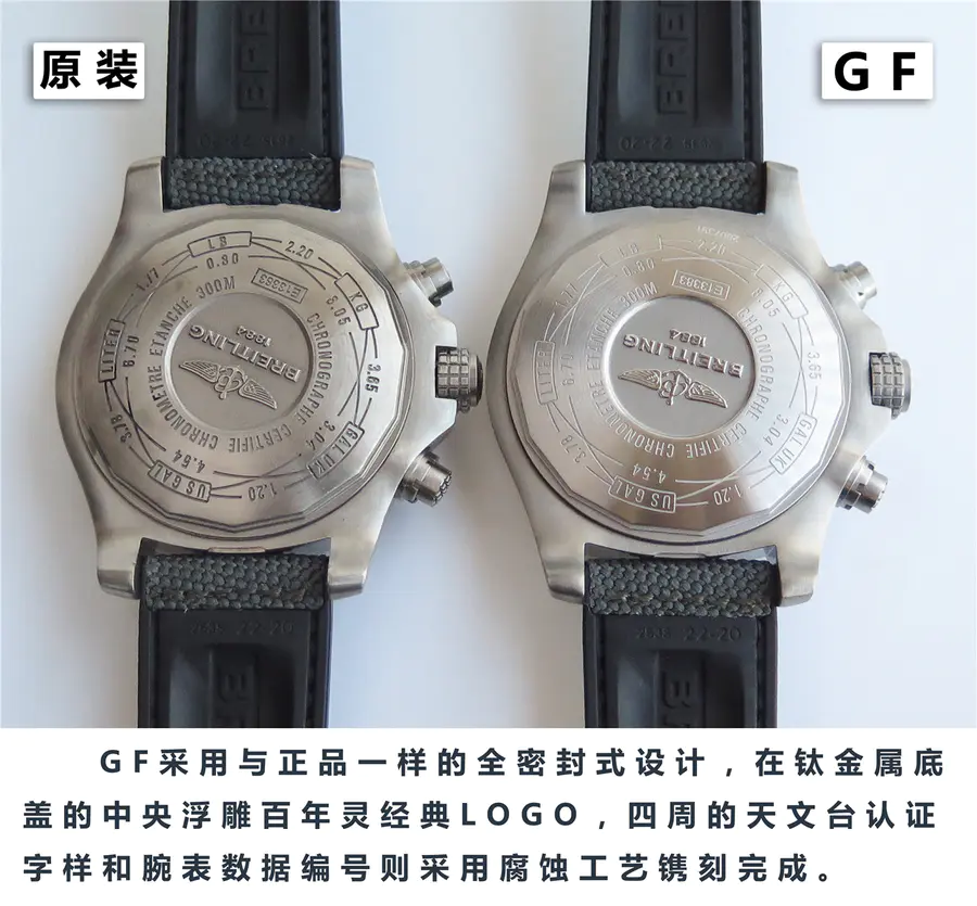 【真假对比】GF百年灵（Avenger Bandit） 复仇者战机VS原装正品