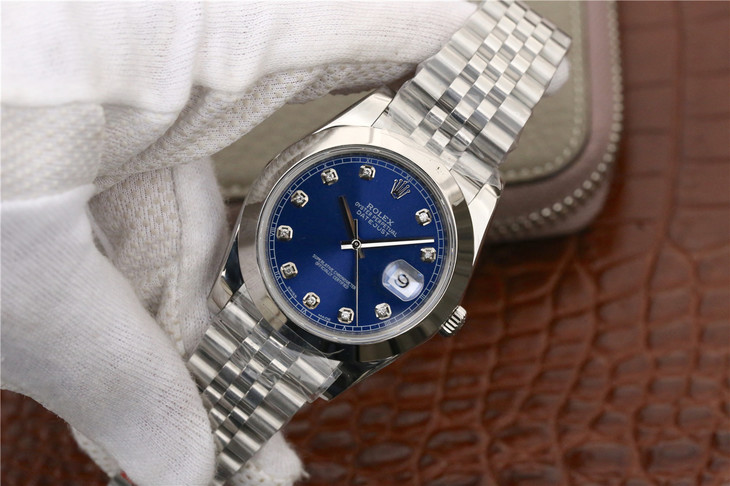 劳力士日志型系列116200男士腕表 (蓝色面)