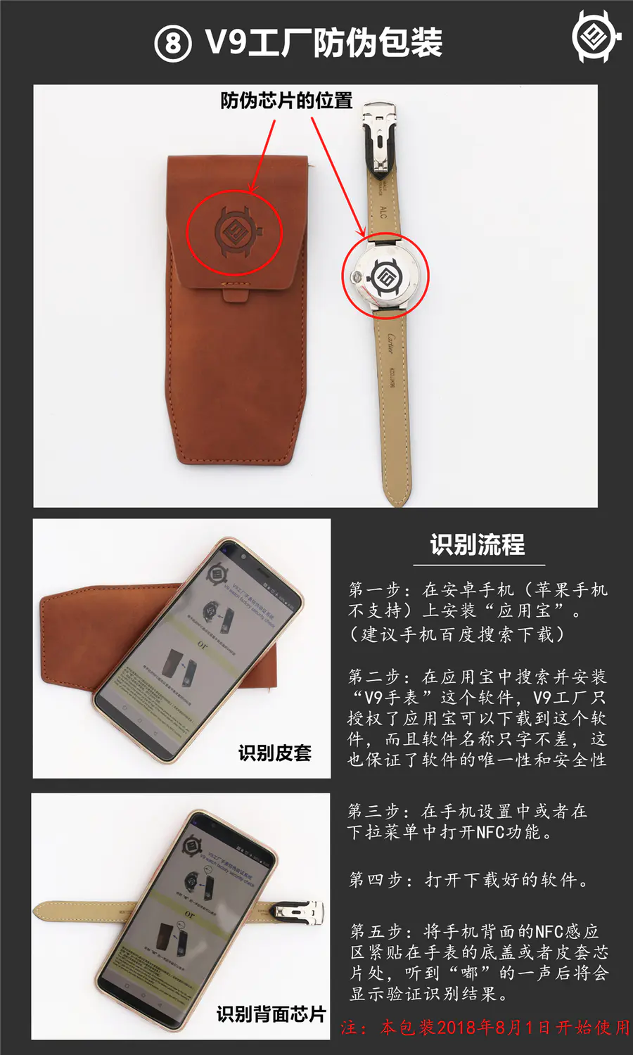【真假对比】V9卡地亚升级版42mm白金蓝气球对比原装正品