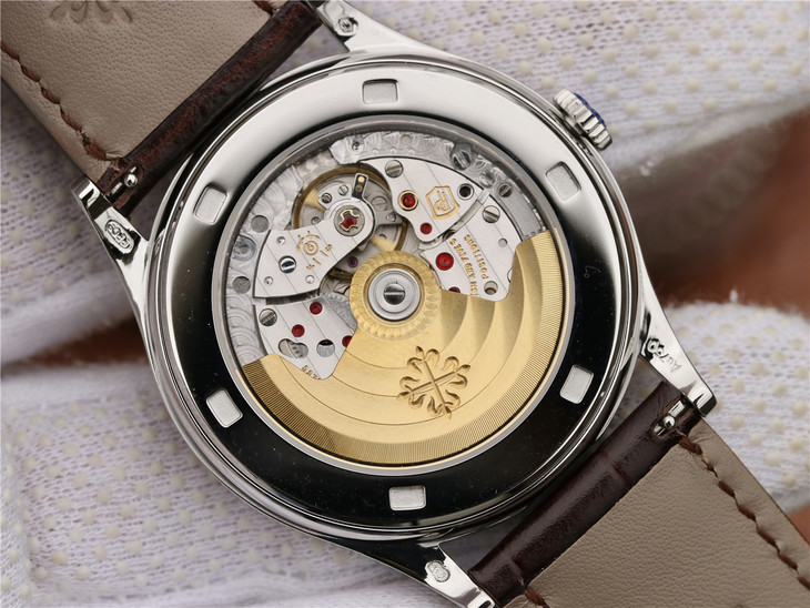 百达翡丽古典表系列5296G-010 白金腕表 (咖啡色表带)