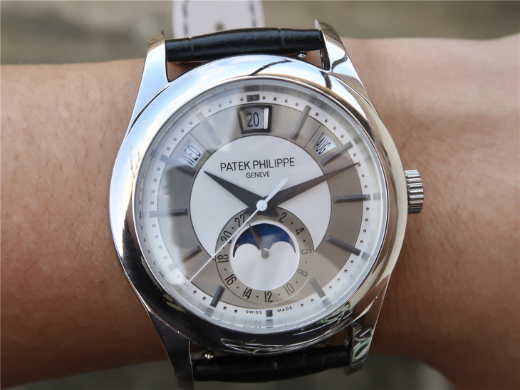 百达翡丽复杂功能时计系列5205G-001 白金腕表