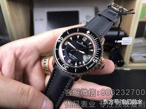 测评:ZF厂宝珀五十噚5015-3630-52A玫瑰金版复刻表