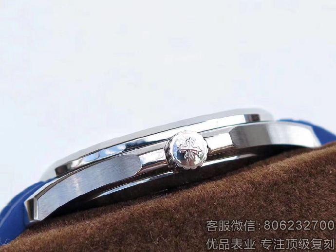 测评:ZF厂百达翡丽AQUANAUT系列手雷5168G型号复刻表,最薄的一款休闲复刻表。