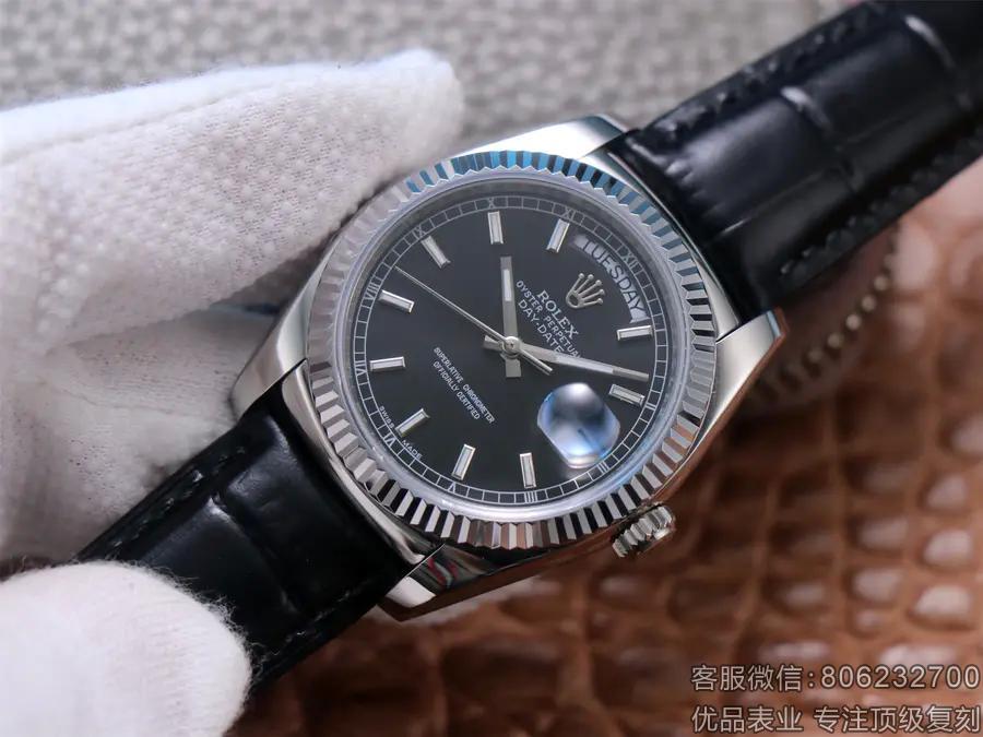 劳力士一比一复刻星期日历型手表