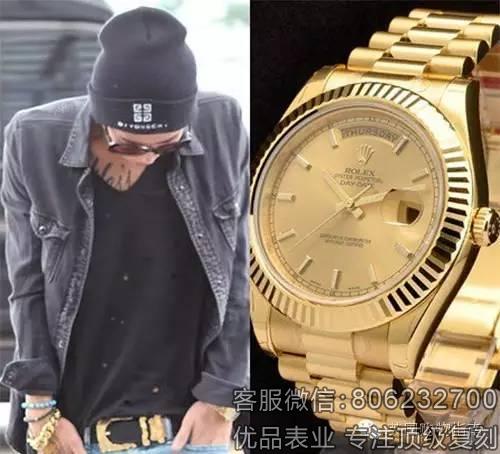 EXO和BigBang 必备金灿灿的劳力士