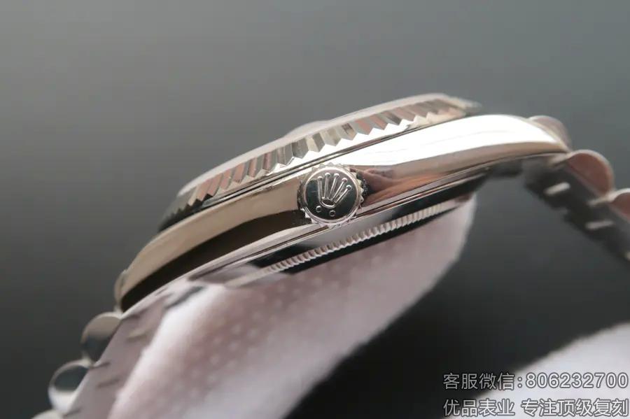 高仿劳力士星期日历型机械表什么价格 228239-83419白盘