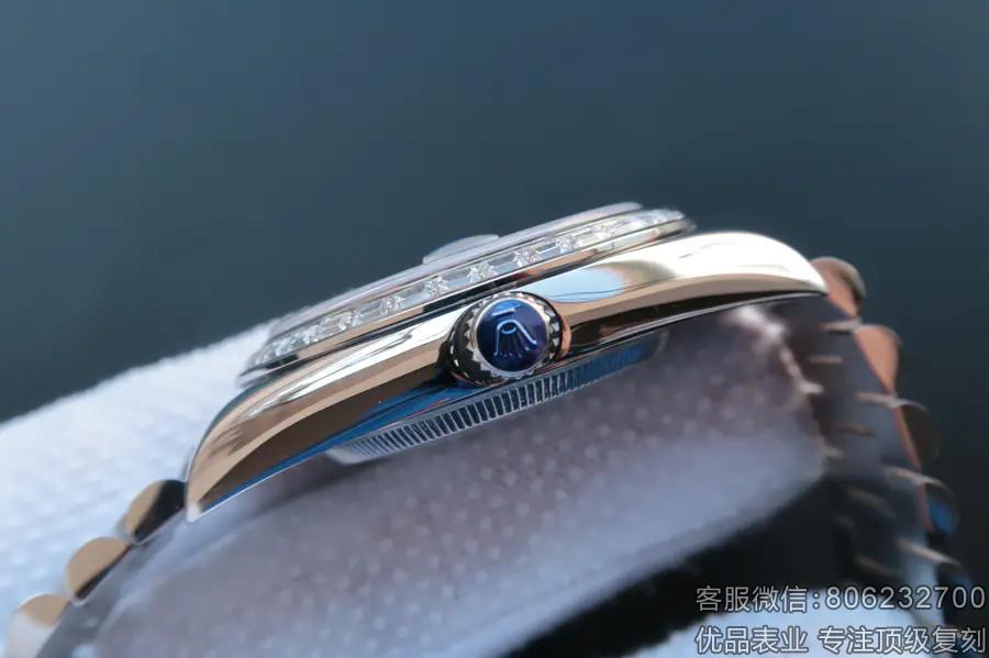 高仿劳力士星期日历型男表多少钱228396TBR黑色腕表