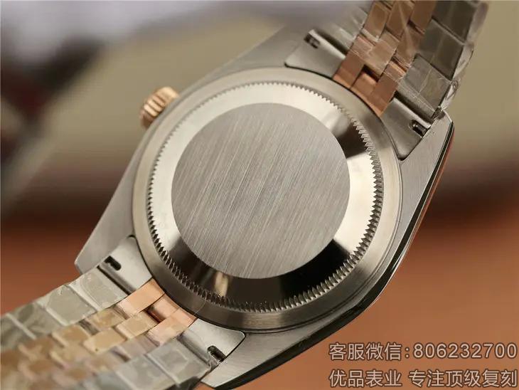 一比一精仿劳力士日志型粉红金18K玫瑰手表