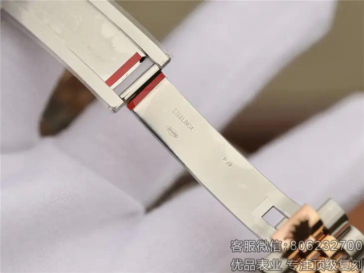 一比一精仿劳力士日志型粉红金18K玫瑰手表
