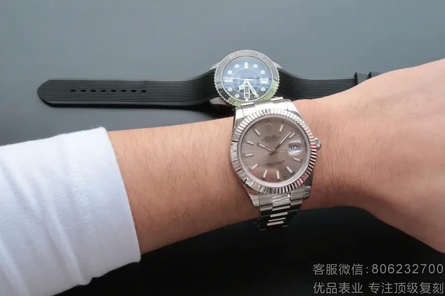 劳力士日志型系列116334银盘腕表 劳力士男高仿手表