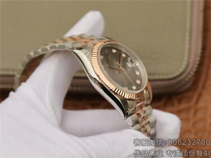 劳力士日志顶级复刻系列116231黑贝母盘手表