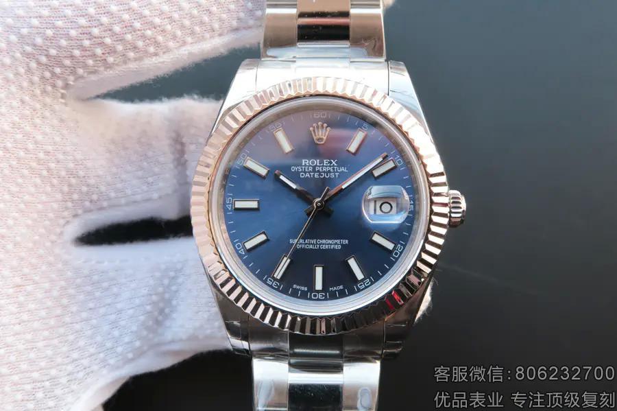 正品劳力士手表价格 日志型蓝盘41MM