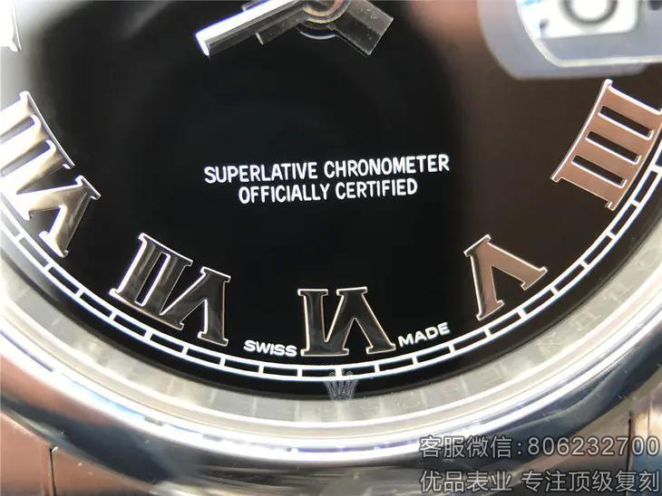 高精仿劳力士日志型系列116200-72600罗马时标手表