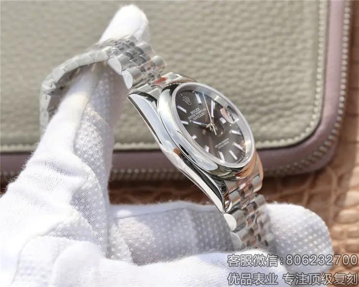 顶级精仿劳力士手表图 最好的日志型腕表灰面36MM