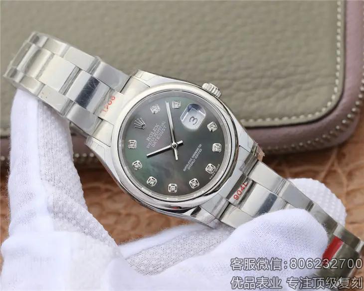 复刻手表1比1劳力士日志型36MM 三珠链表带