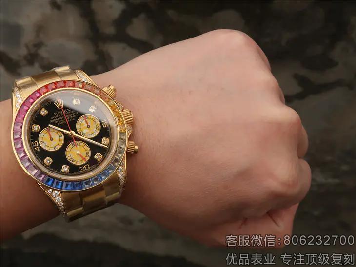 复刻彩虹迪通拿哪个厂的好 彩虹迪通拿顶级复刻116598RBOW手表