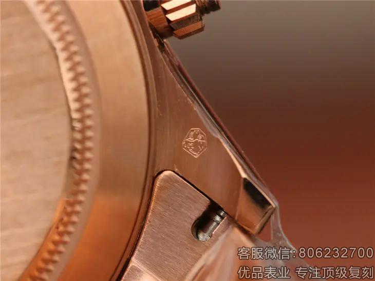 劳力士宇宙计型迪通拿高仿全玫瑰金男表