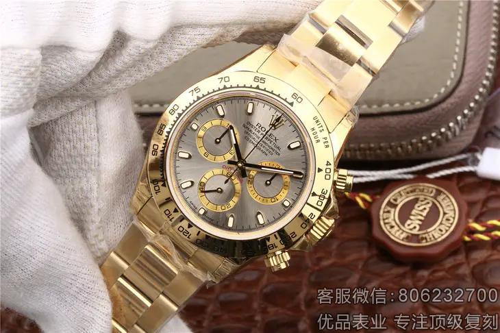 高仿劳力士宙计型迪通拿系列116508银灰盘手表