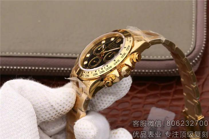 n厂劳力士顶级复刻迪通拿系列116508黑盘钻刻手表