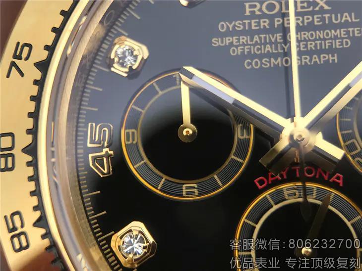 n厂劳力士顶级复刻迪通拿系列116508黑盘钻刻手表