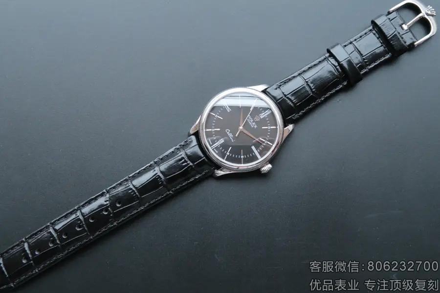 劳力士顶级复刻切利尼系列50509黑盘腕表