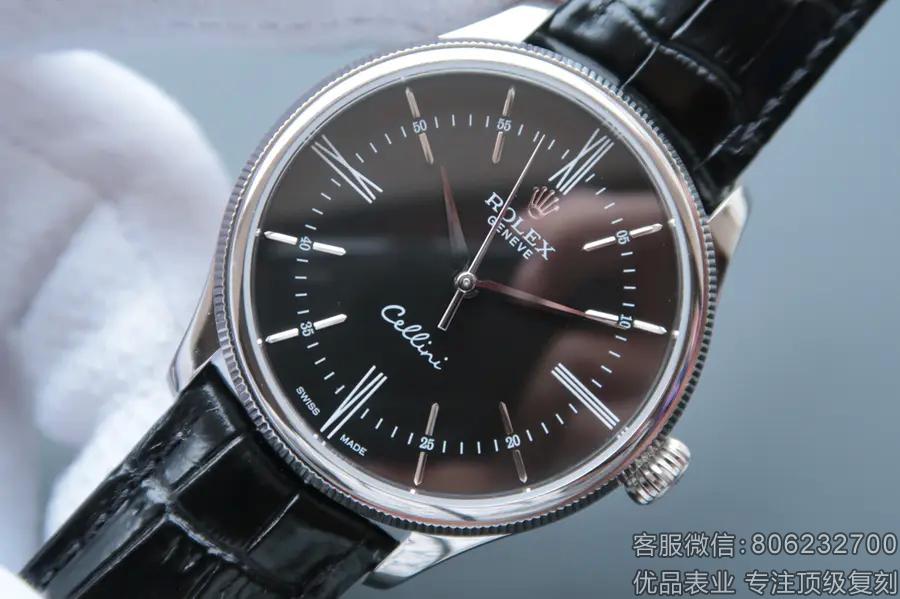 劳力士顶级复刻切利尼系列50509黑盘腕表