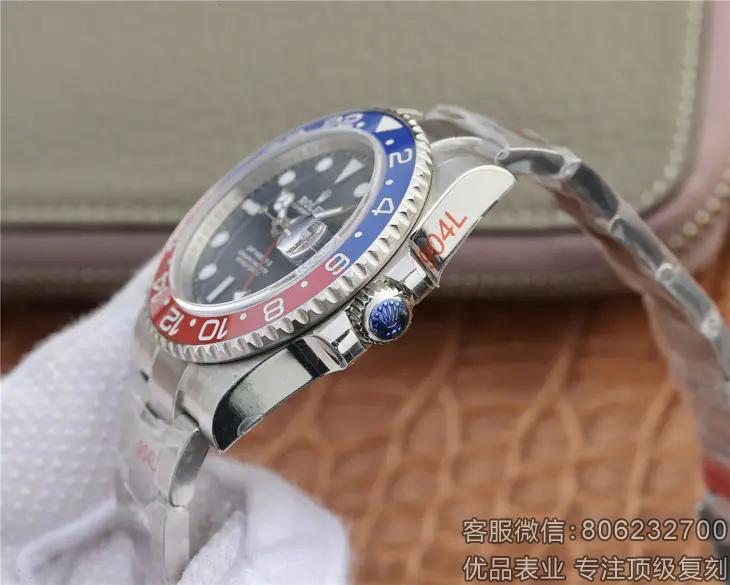 劳力士顶级复刻格林尼治系列m126719blro-0003蓝盘手表