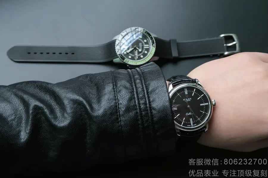 劳力士顶级复刻切利尼系列50509黑盘腕表