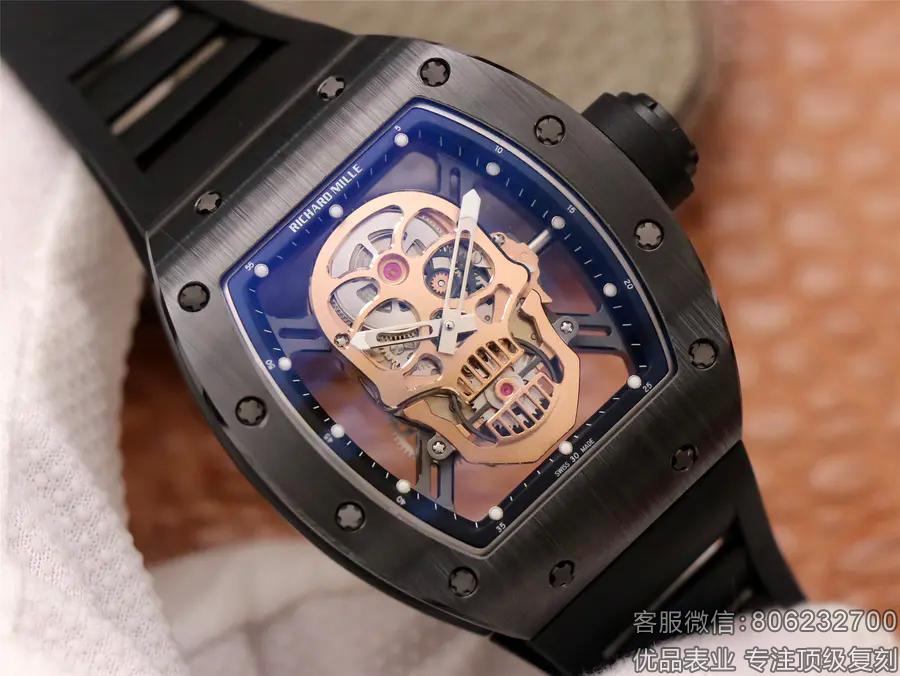高仿理查德661286,理查德米勒表骷髅头仿表