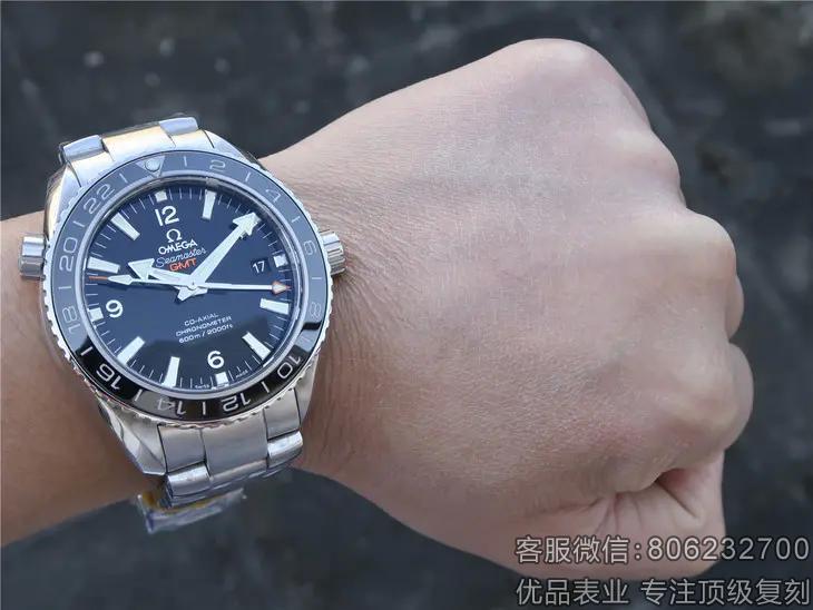 一比一复刻欧米茄海马系列232.30.44.22.01.001GMT腕表 直径43.5mm