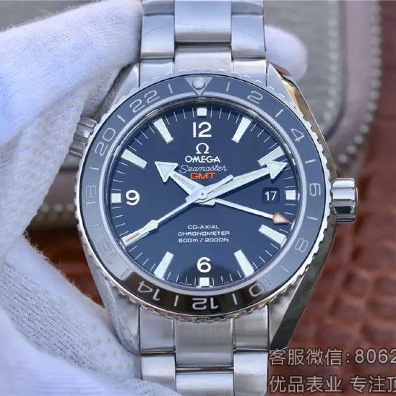 一比一复刻欧米茄海马系列232.30.44.22.01.001GMT腕表 直径43.5mm