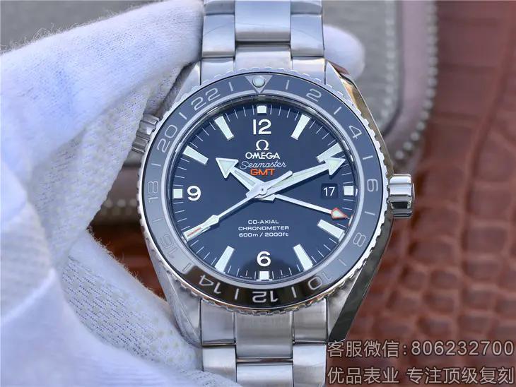 一比一复刻欧米茄海马系列232.30.44.22.01.001GMT腕表 直径43.5mm