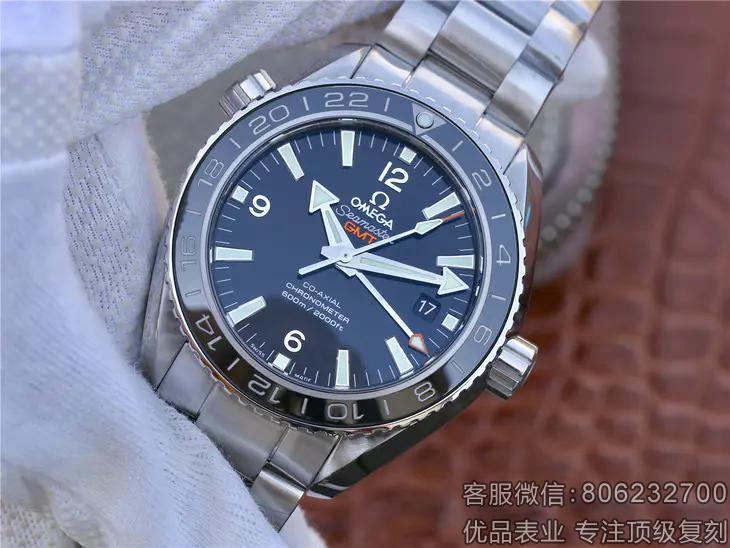 一比一复刻欧米茄海马系列232.30.44.22.01.001GMT腕表 直径43.5mm