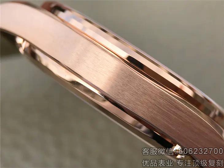 欧米茄精仿omiga海马系列机械玫瑰金男表