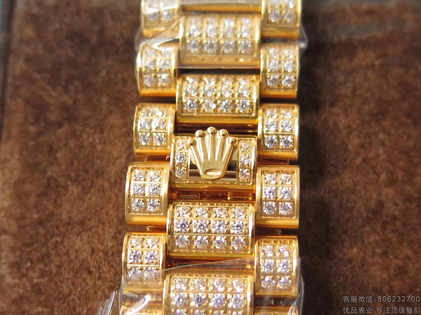 劳力士红宝石满天星rolex18K金满钻复刻表