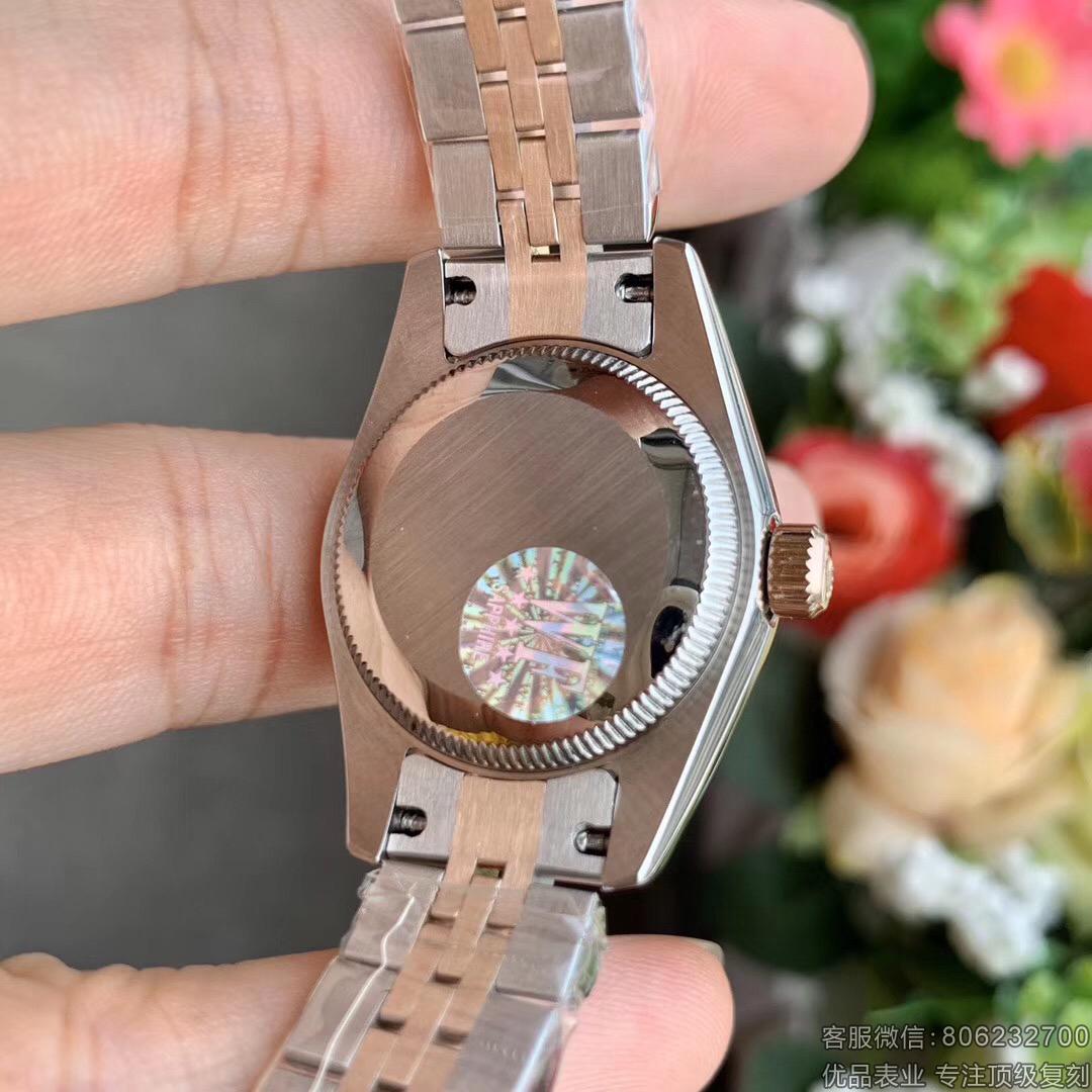 劳力士女装日志玫瑰金_顶级复刻的手表工厂女表