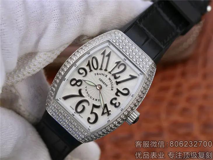 法兰克穆勒​ 进口石英机芯女士手表 法穆兰高仿女士手表多少钱