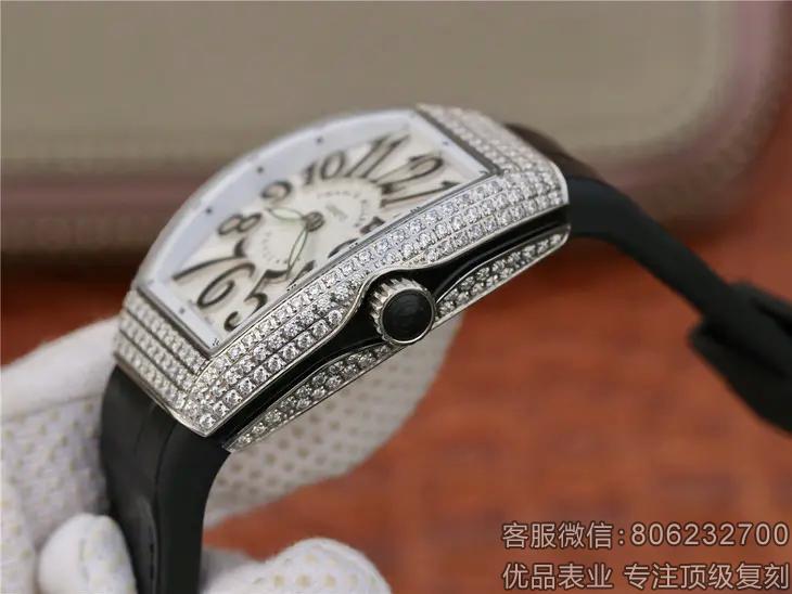 法兰克穆勒​ 进口石英机芯女士手表 法穆兰高仿女士手表多少钱
