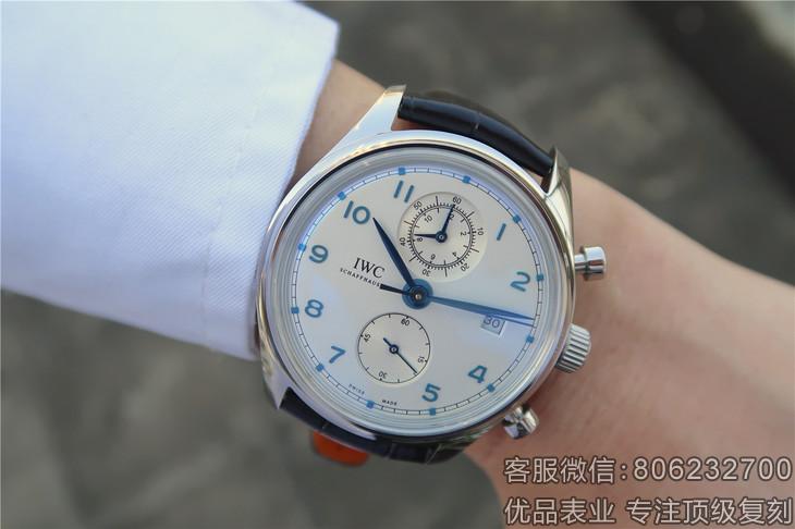 IWC顶级复刻万国葡萄牙系列计时腕表 新葡计IW390403