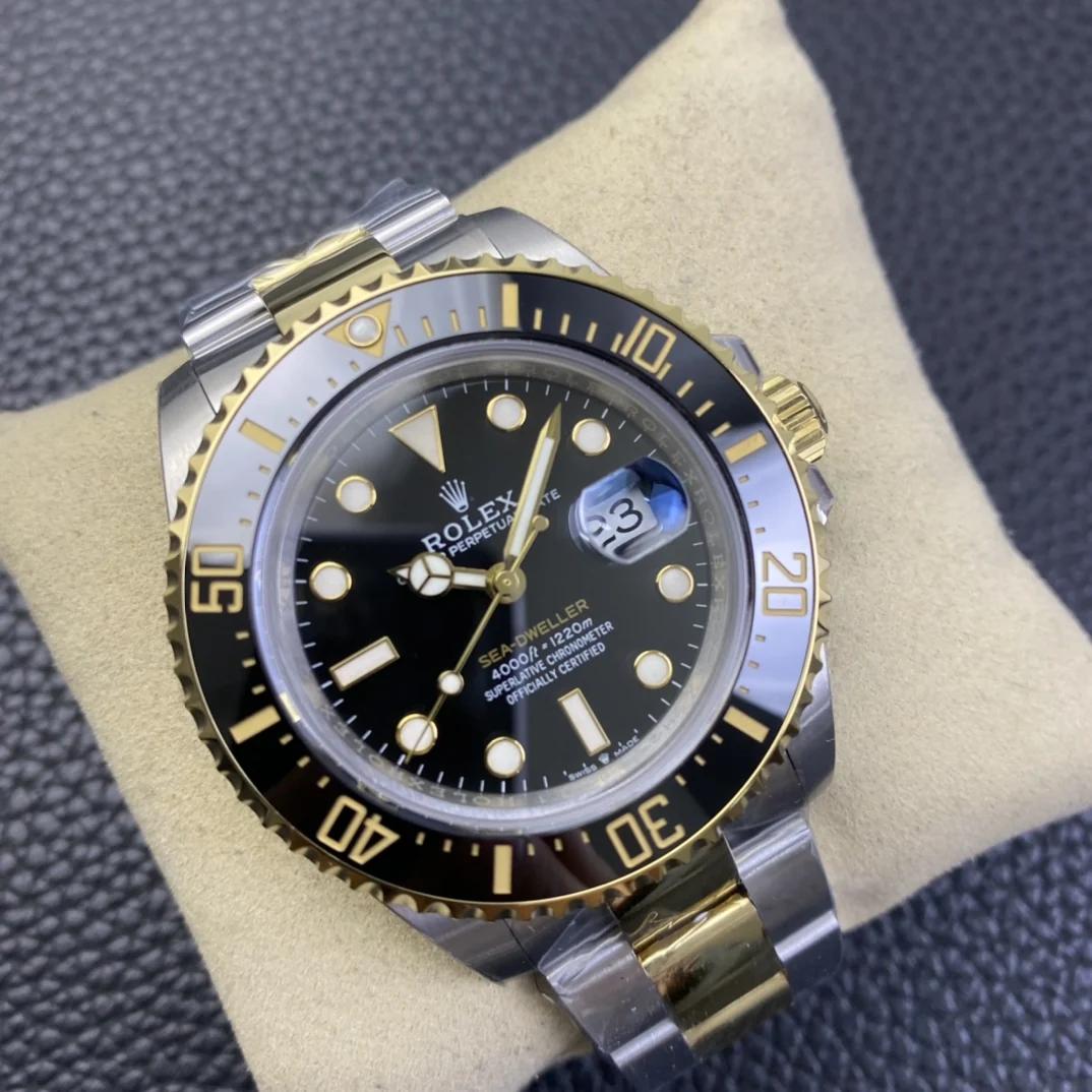 劳力士海使型系列m126603-0001腕表间金鬼王