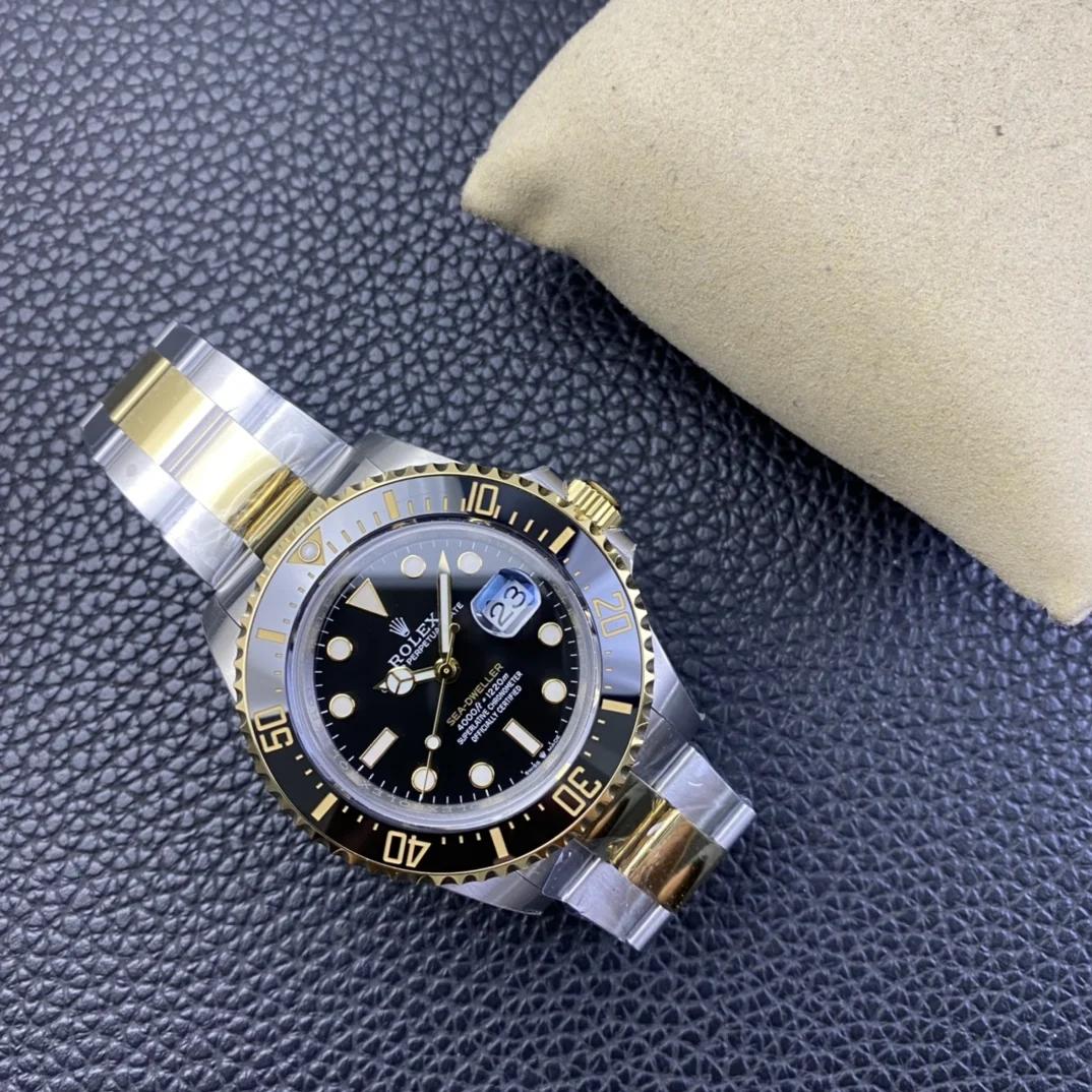 劳力士海使型系列m126603-0001腕表间金鬼王
