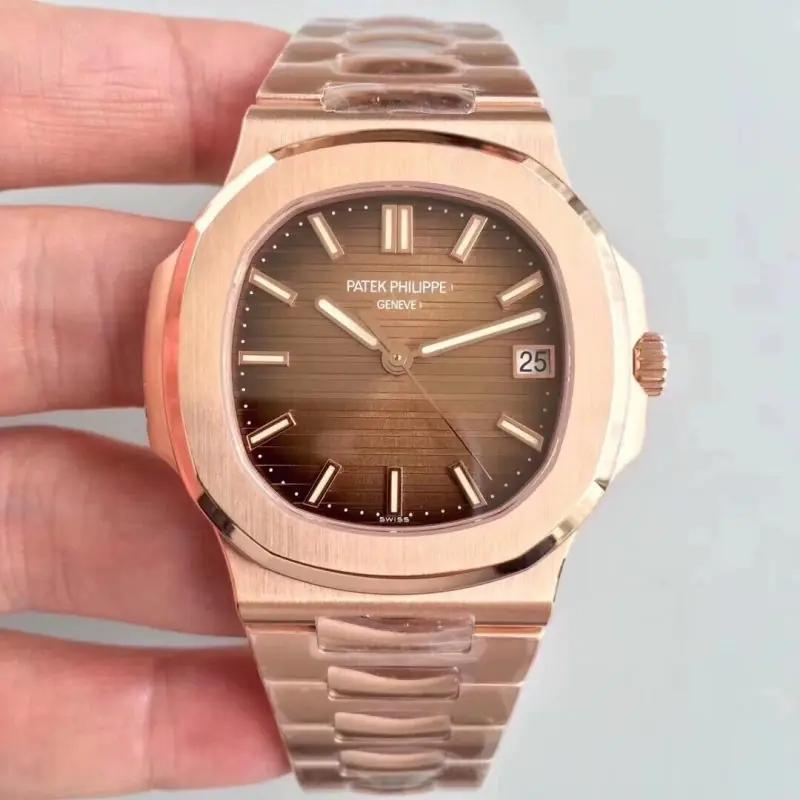 百达翡丽 Nautilus系列5711/1R-001 机械男表 黄金手表